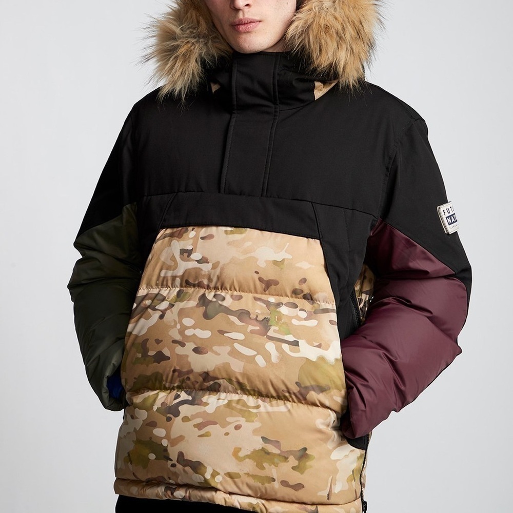 NWT ELEMENT GRIFFIN BEARSKIN JACKET SNOW SIZE L